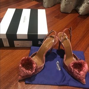Aquazzura slingback sz 39 1/2 worn once!!!